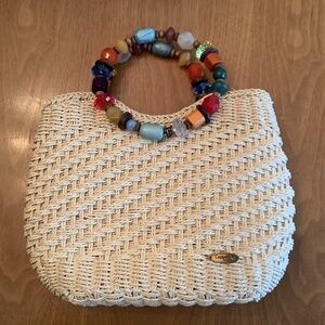 Cappelli Rattan Purse